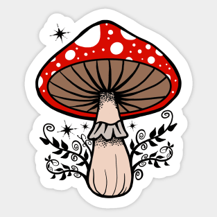 Mystic mushroom Sticker